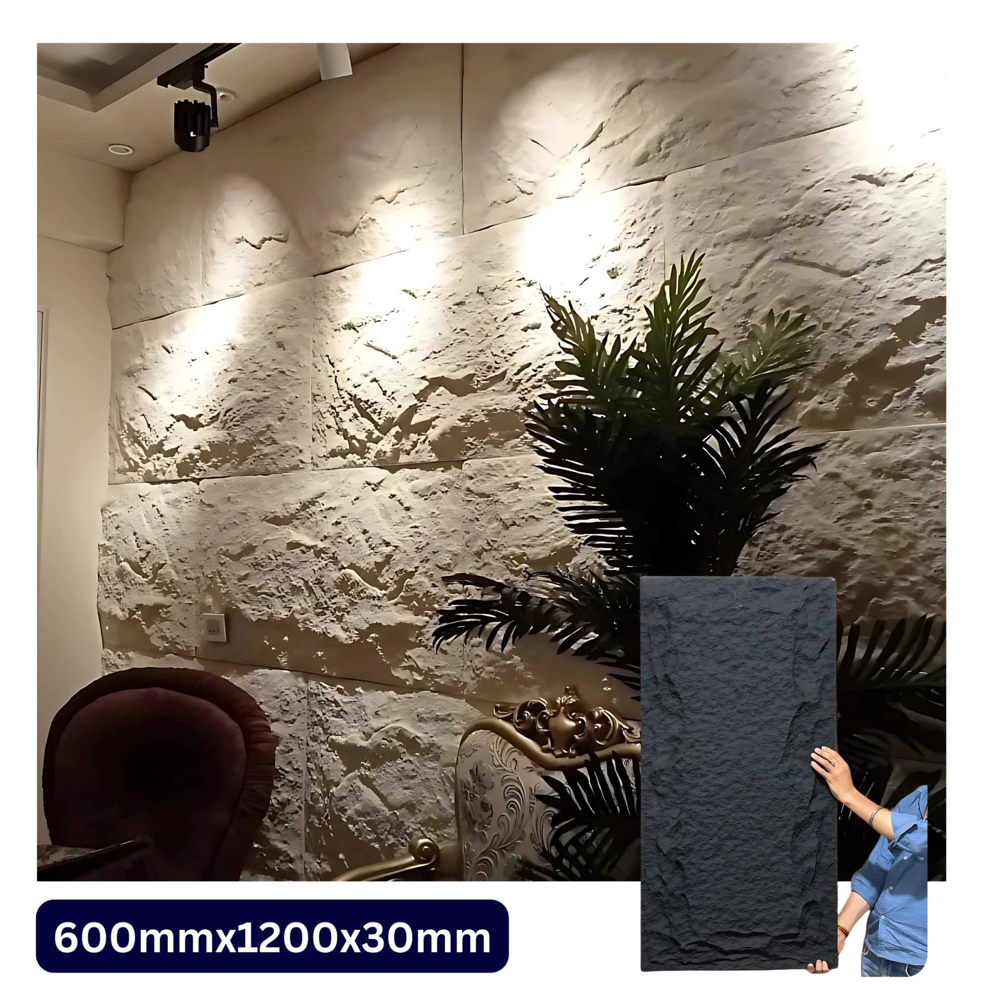 Super luxury 3D PU Faux stone Panel - onyxengineerings